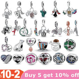 Silver 925 Beads for Bracelet Necklace Women Pendant Beads