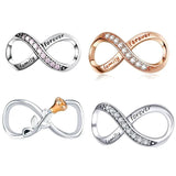 925 Silver Infinity Eternal Symbol Charm Bow Tie Beads