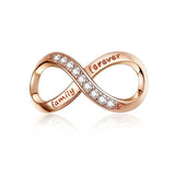 925 Silver Infinity Eternal Symbol Charm Bow Tie Beads