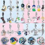 925 Silver Stars Moon Charm Bracelet Women Gift