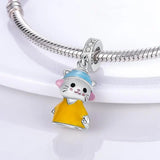 925 Silver Stars Moon Charm Bracelet Women Gift
