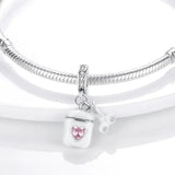 925 Silver Stars Moon Charm Bracelet Women Gift