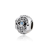 10mm Evil Eye 925 Silver Beads for Bracelet Necklace Charms