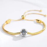 10mm Evil Eye 925 Silver Beads for Bracelet Necklace Charms