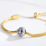 10mm Evil Eye 925 Silver Beads for Bracelet Necklace Charms