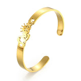 Personalized Name Cuff Bracelets Stainless Steel Love Bangle Jewelry