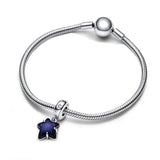 925 Silver Celestial Star Charm Bead for Bracelet Pendant DIY