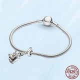 925 Silver Beauty And The Beast Belle Charm Bracelet Jewelry
