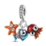 925 Silver Beads Hobby Sports Game Food Charm for Bracelets