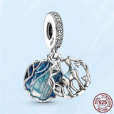925 Silver Boy Girl Balloon Pendant Charm Bead for Bracelet Necklace