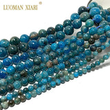 Natural Apatite Gem Stone Beads 6/8/10/12MM