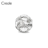 925 Silver Fleur-de-lis Lily Charm Beads