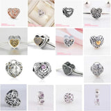 925 Silver Love Flower Basket Rose Charm