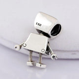 Robot Beads 925 Sterling Silver Charm Bracelet