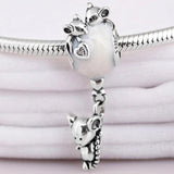 Mouse Balloon Pendant Beads for 925 Silver Bracelet