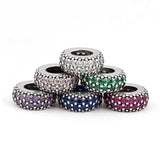 Crystal Spacer Beads for 925 Silver Charm Bracelet DIY