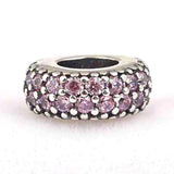Crystal Spacer Beads for 925 Silver Charm Bracelet DIY