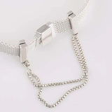 Reflexions Safety Chain Clip Stopper Bead for 925 Sterling Silver Bracelet