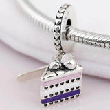 Enamel Celebration Cake Pendant Beads for Charm Bracelet