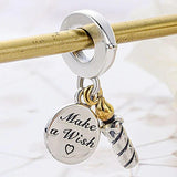 Two-tone Birthday Candle Make A Wish Pendant Beads