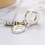 Two-tone Birthday Candle Make A Wish Pendant Beads