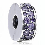 Multicolor Mosaic Elegance Clip Stopper Bead for Bracelet Bangle