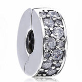 Multicolor Mosaic Elegance Clip Stopper Bead for Bracelet Bangle