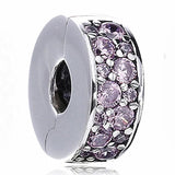 Multicolor Mosaic Elegance Clip Stopper Bead for Bracelet Bangle