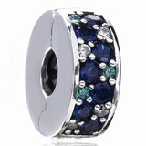 Multicolor Mosaic Elegance Clip Stopper Bead for Bracelet Bangle