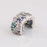 Enamel Butterfly Clip Stopper Beads for Charm Bracelet