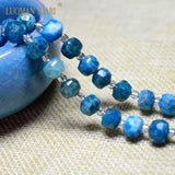 Apatite Faceted Round Spacer Beads for Jewelry Making