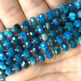 Apatite Faceted Round Spacer Beads for Jewelry Making