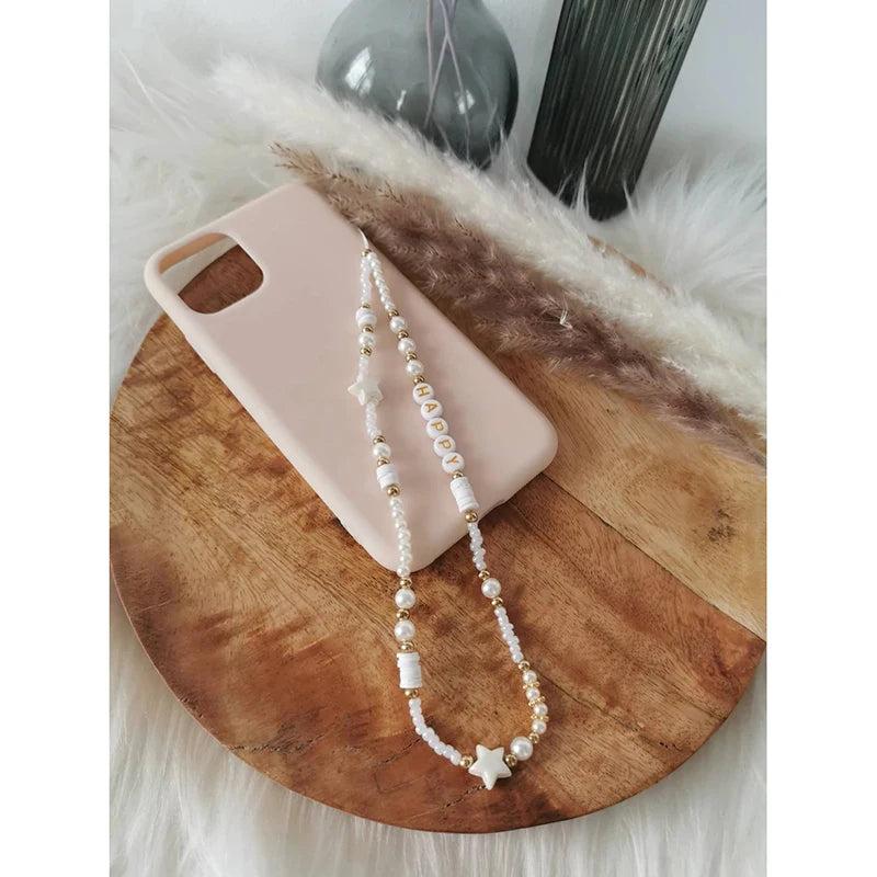 Custom Name Keychain with Ceramic Letter Beads