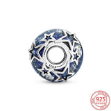 925 Silver Galaxy Bead Charm Pendant Bracelet Necklace