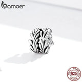 Seaweed Metal Beads 925 Sterling Silver Charm for Bracelet SCC1534
