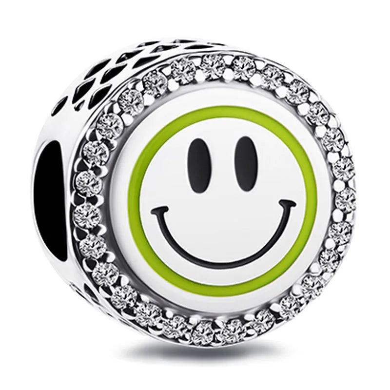 Shining Guanyin Button Beads for Bracelet 925 Sterling Silver Charm