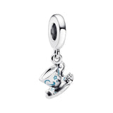 925 Silver Magical Cup of Tea Dangle Charm Beads DIY Woman Charms