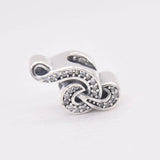 Music Note Crystal Bead 925 Silver Charm Bracelet Bangle
