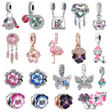 925 Silver Leaves Charm&Beads for Bracelet Making