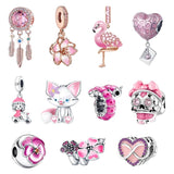 925 Silver Leaves Charm&Beads for Bracelet Making
