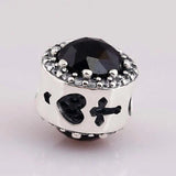 Silver Bead Bracelet with Evil Queen's Magic Charm - DIY Jewelry