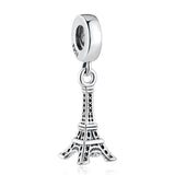 Eiffel Tower Charm Silver Bracelet Pendant for Lady Gift
