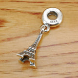 Eiffel Tower Charm Silver Bracelet Pendant for Lady Gift