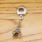 Eiffel Tower Charm Silver Bracelet Pendant for Lady Gift
