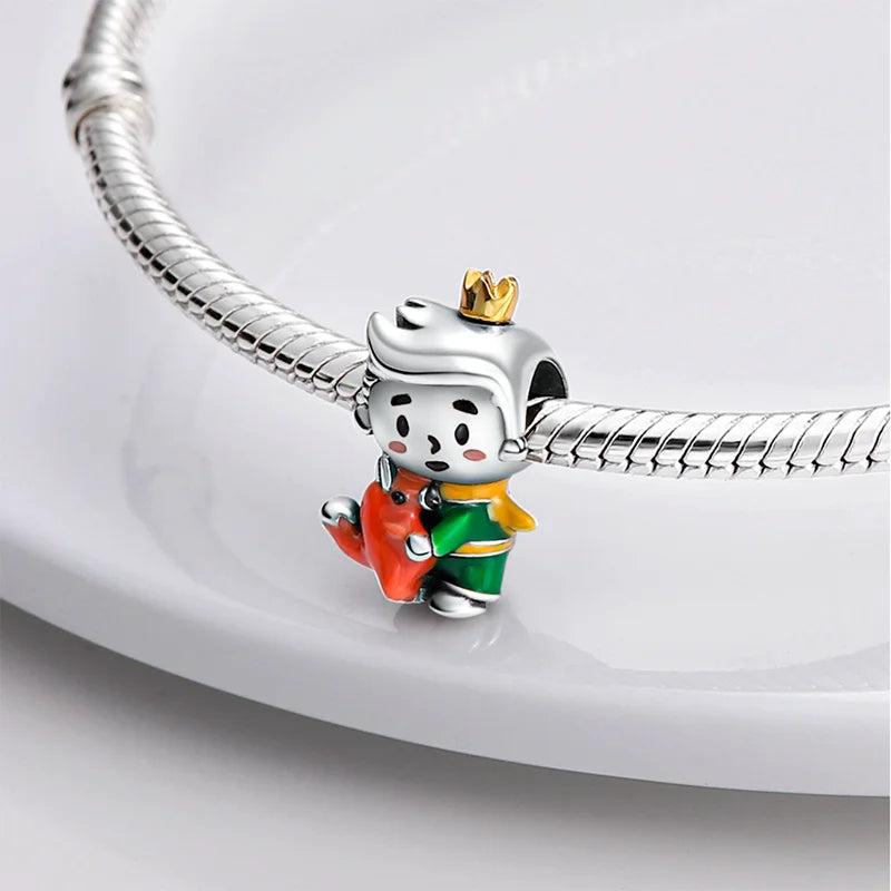 Frog Prince Charms Silver Bracelet Necklace Women Jewelry