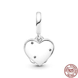 925 Silver DIY Jewelry Buckle Heart Charm for Bracelet & Bangle