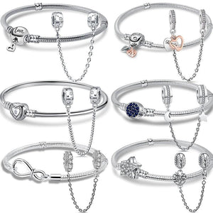 Pandora Safety Chain Charm Bracelet DIY Jewelry