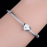 925 Sterling Silver Lucky To Have You Clover Flower Bead