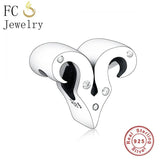 925 Silver 12 Constellation Zodiac Sign Beads for Berloque