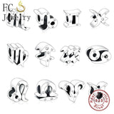 925 Silver 12 Constellation Zodiac Sign Beads for Berloque
